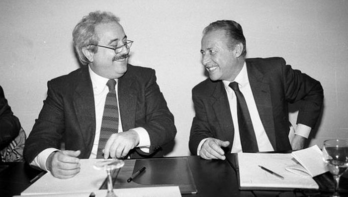 I giudici Giovanni Falcone e Paolo Borsellino